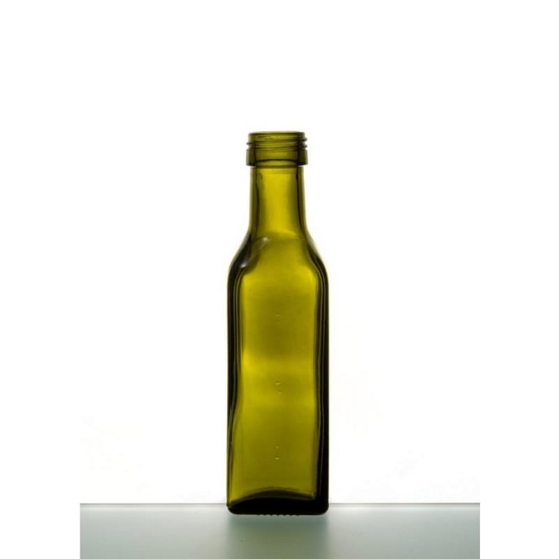 Oliera in vetro scuro da 500 ml con versatore