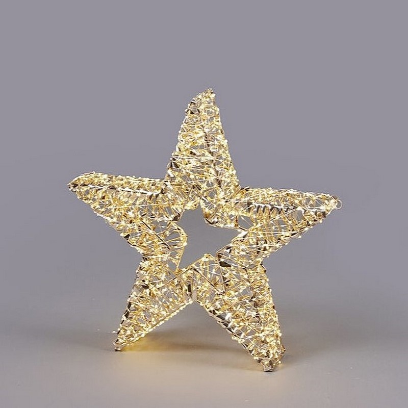 Stella natalizia luminosa con 1440 LED, da appoggio con possibilità di essere appesa grazie all'apposito occhiello