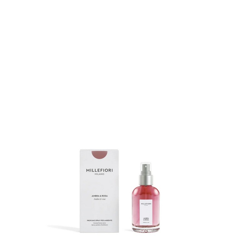 Spray per ambiente Millefiori Ambra e rosa da 100 ml