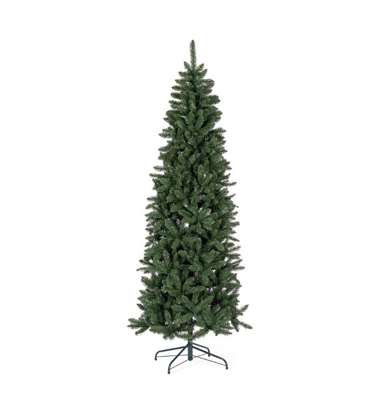Albero di Natale slim alto 210 cm con 963 rami