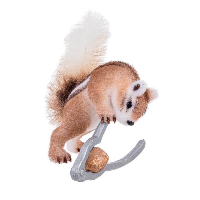 Scoiattolo natalizio decorativo con schiaccianoci