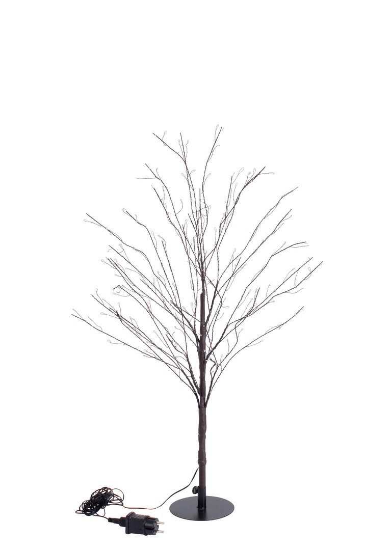 Albero di Natale in metallo illuminato con 360 microled alto 120 cm