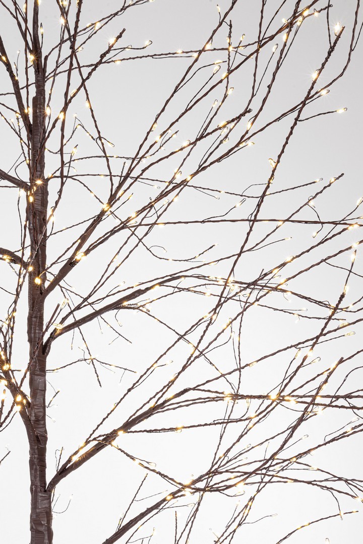 Albero di Natale in metallo illuminato con 360 microled alto 120 cm