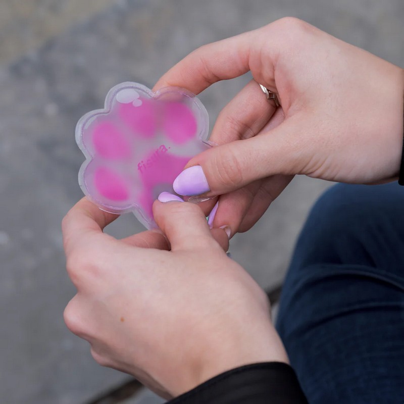 Scaldamani riutilizzabile a forma di zampa di gatto