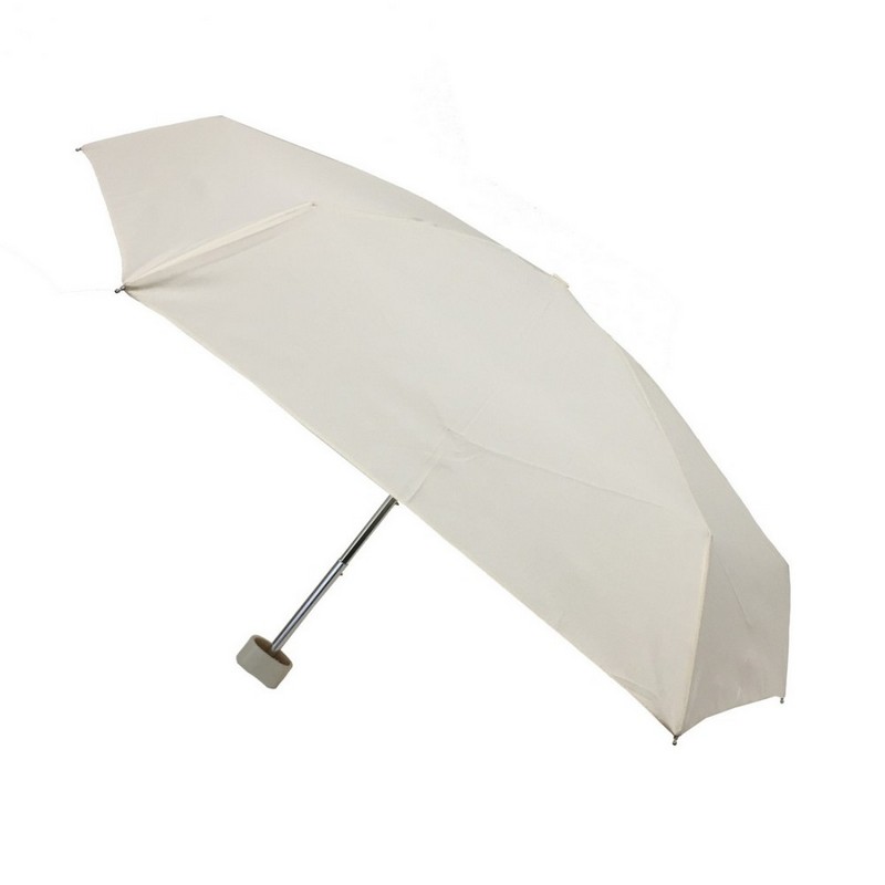 Ombrello pieghevole ultraleggero anti-UV color avorio con astuccio