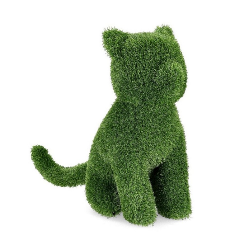 Gatto decorativo in erba sintetica