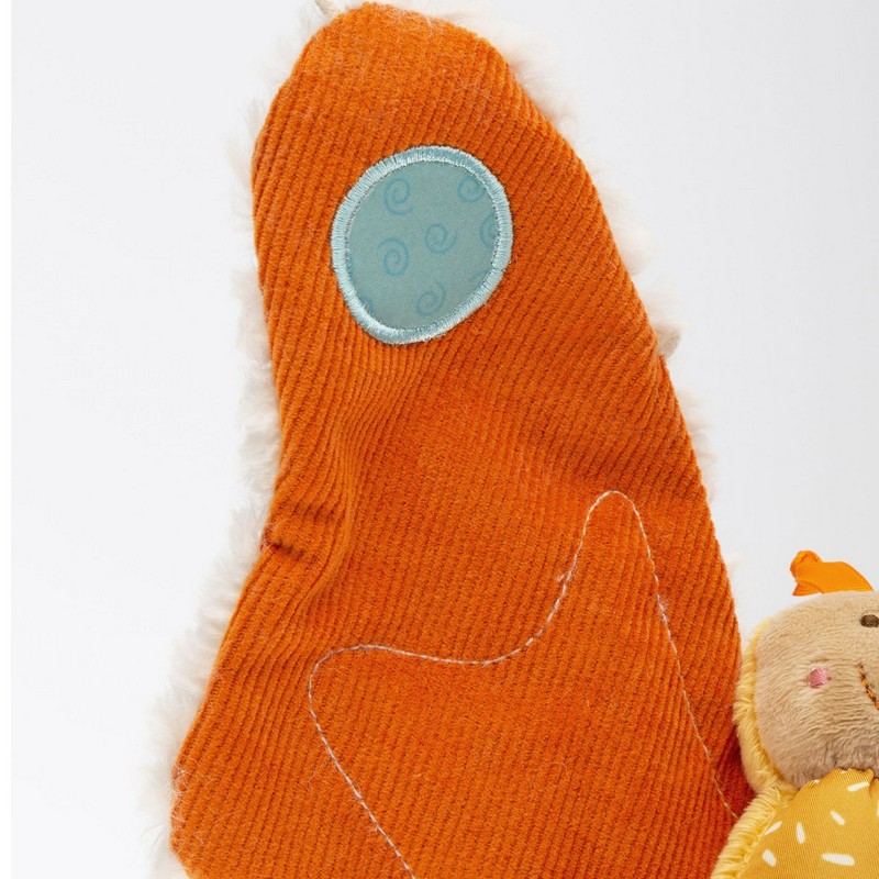 Peluche farfalla frusciante con massaggiagengive per neonati