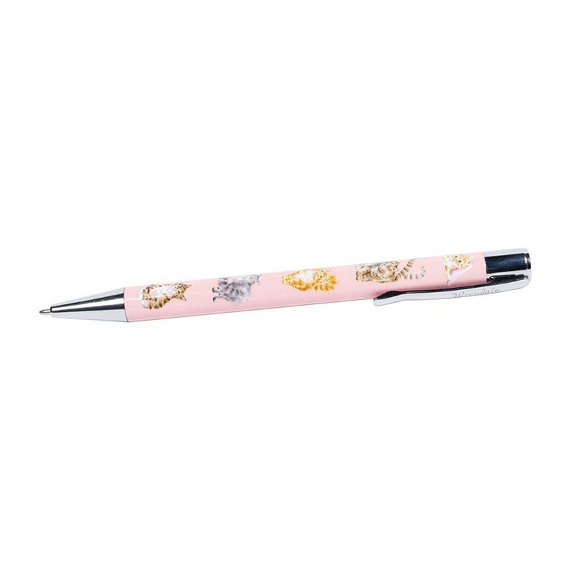 Penna in confezione regalo decorata con gatti