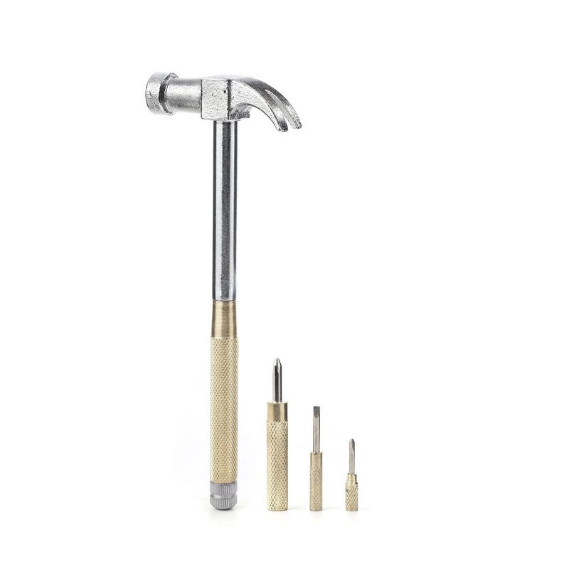 Martello multiattrezzi 6 in 1 con cacciavite