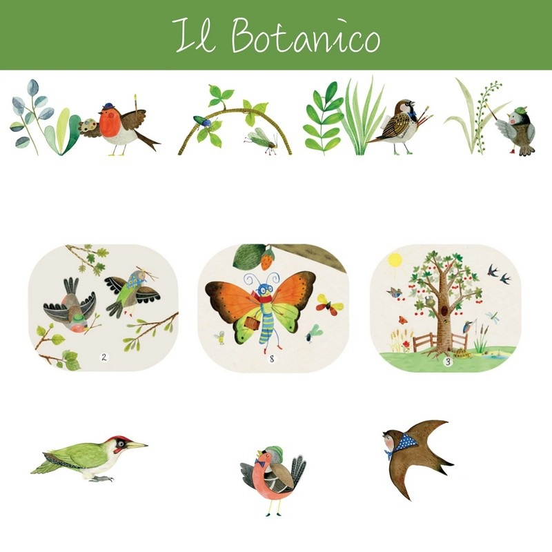Torcia proietta storie con tre libretti a tema Il Giardino con animali