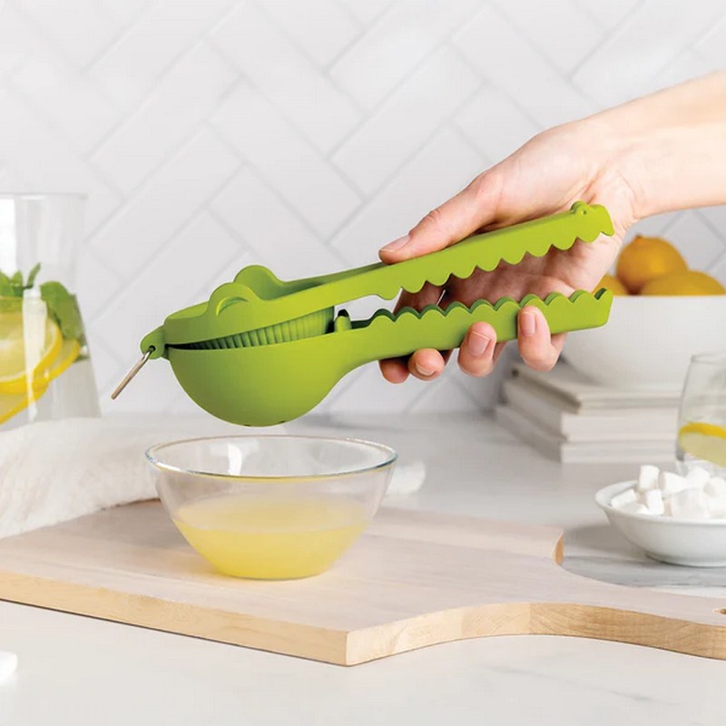 Spremi limoni in acciaio a forma di alligatore, per un'idea regalo originale e divertente!