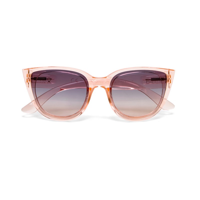 Occhiale da sole gatto rosa traslucido con lenti marrone/rosa chiaro