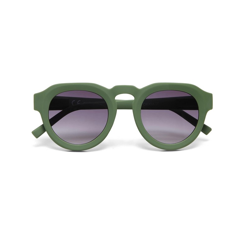 Occhiale da sole panthos verde con lenti nero gradiente