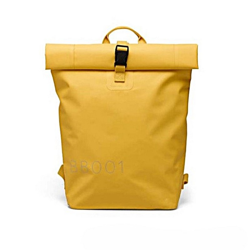 Zaino idrorepellente da 15 litri senza cuciture di colore giallo senape
