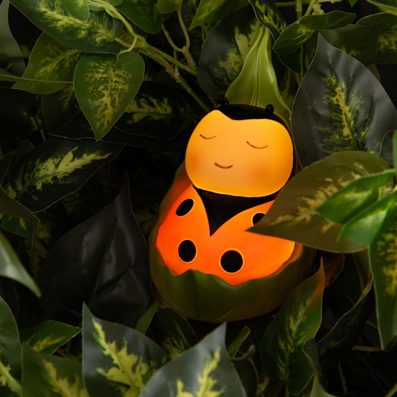 Lampada a forma di coccinella ricaricabile con USB