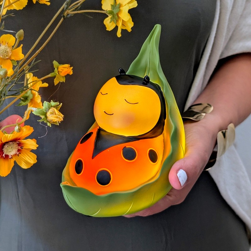 Lampada a forma di coccinella ricaricabile con USB
