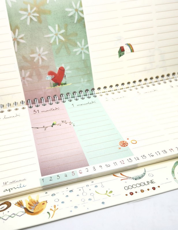 Calendario planner settimanale 2026 da scrivania