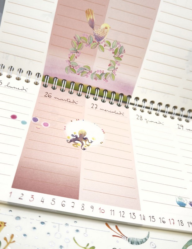 Calendario planner settimanale 2026 da scrivania