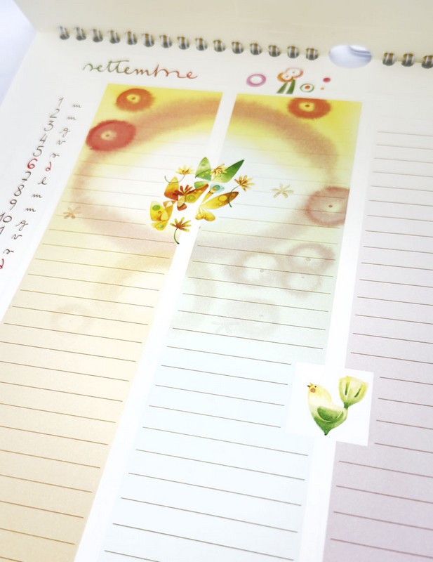 Calendario da parete formato famiglia illustrato 2026