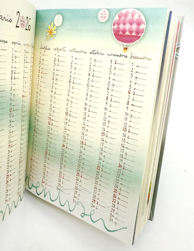 Agenda settimanale 2026 in 4 varianti assortite