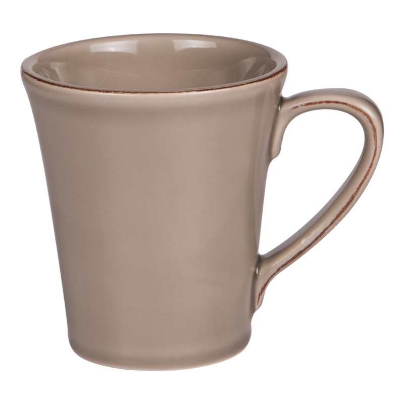 Tazza mug in ceramica grigia con manico