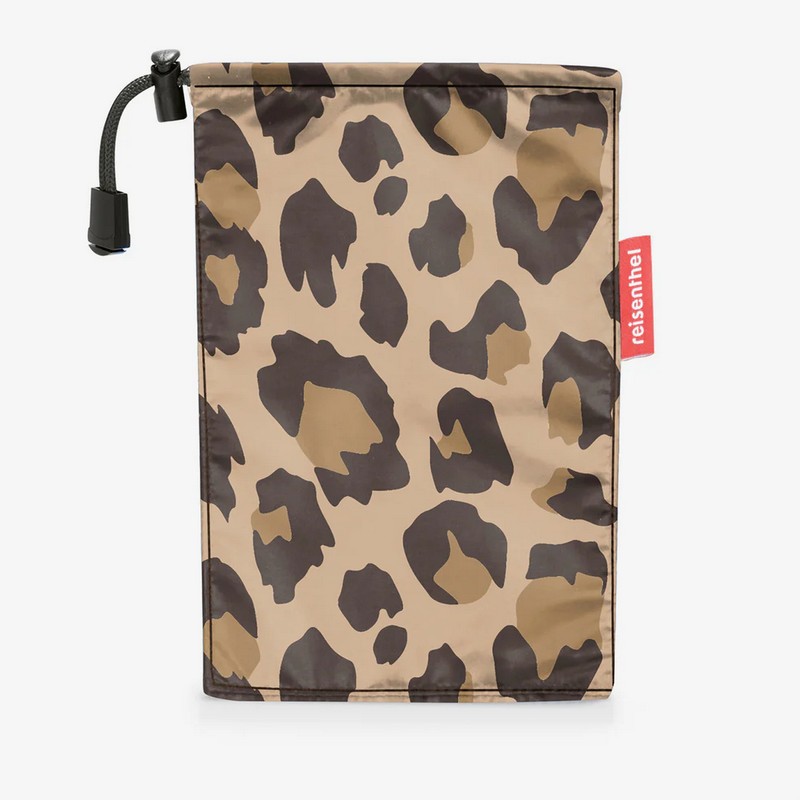 Poncho da viaggio richiudibile leopardato, salvaspazio e utilissimo da riporre in valigia