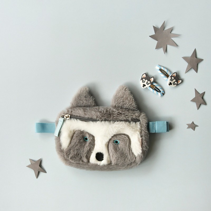 Marsupio cane husky peluche per bambini