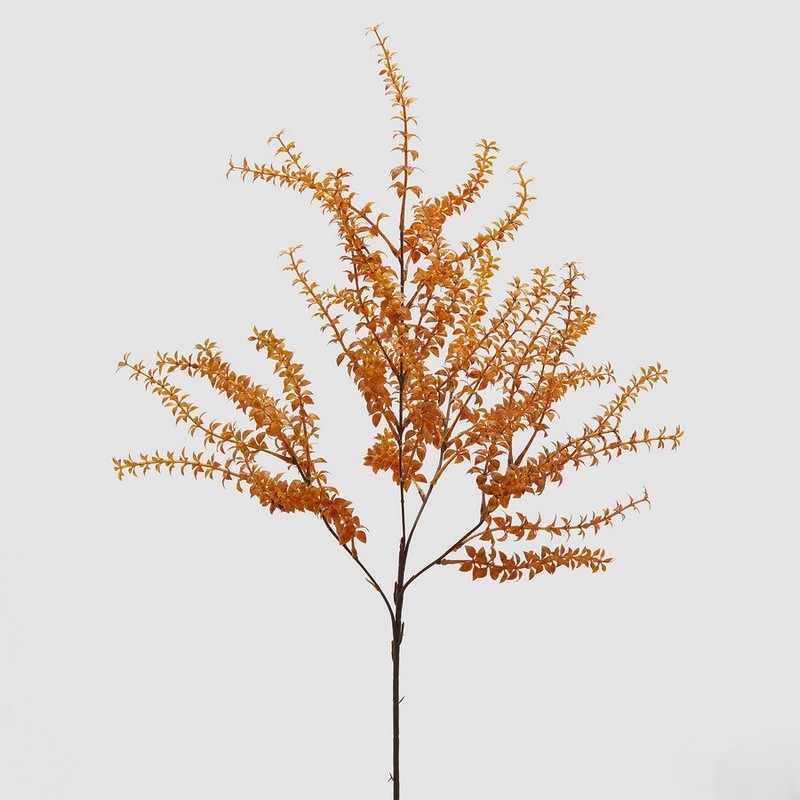Ramo artificiale di elodea con foglioline arancioni autunnali