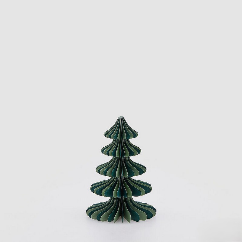 Albero di Natale origami verde richiudibile