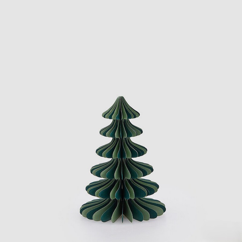 Albero di Natale origami verde richiudibile