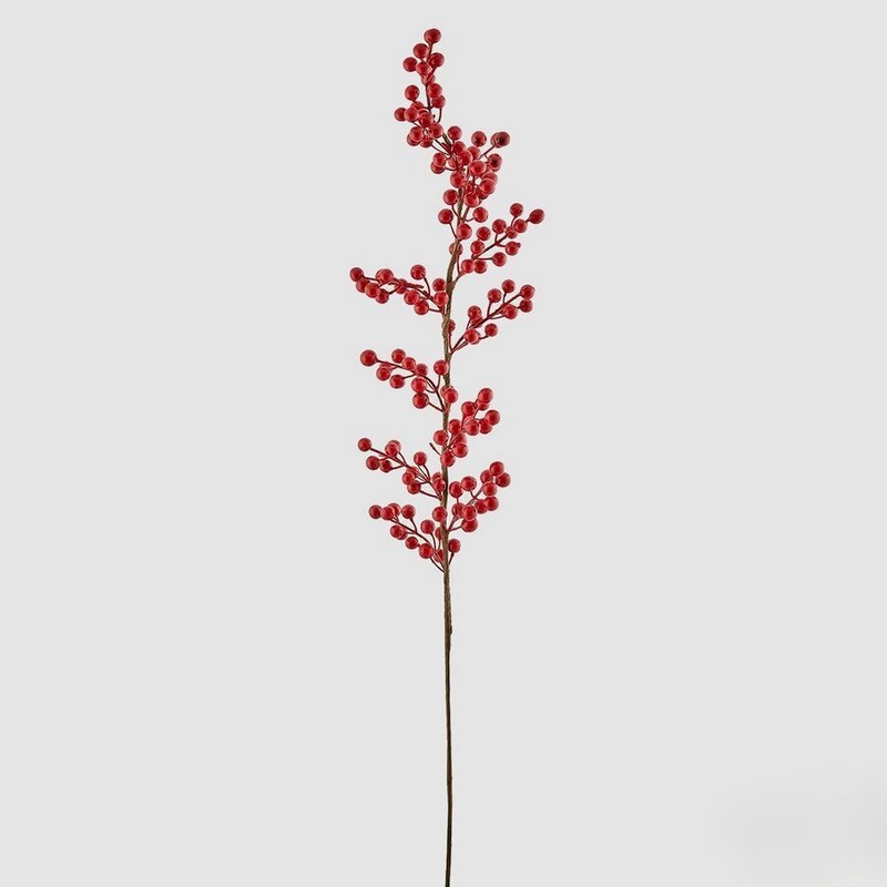 Ramo artificiale con bacche rosse