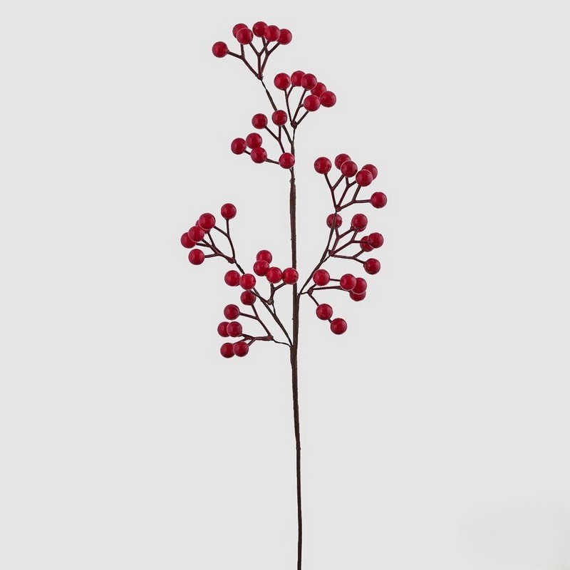 Ramo artificiale con bacche rosse
