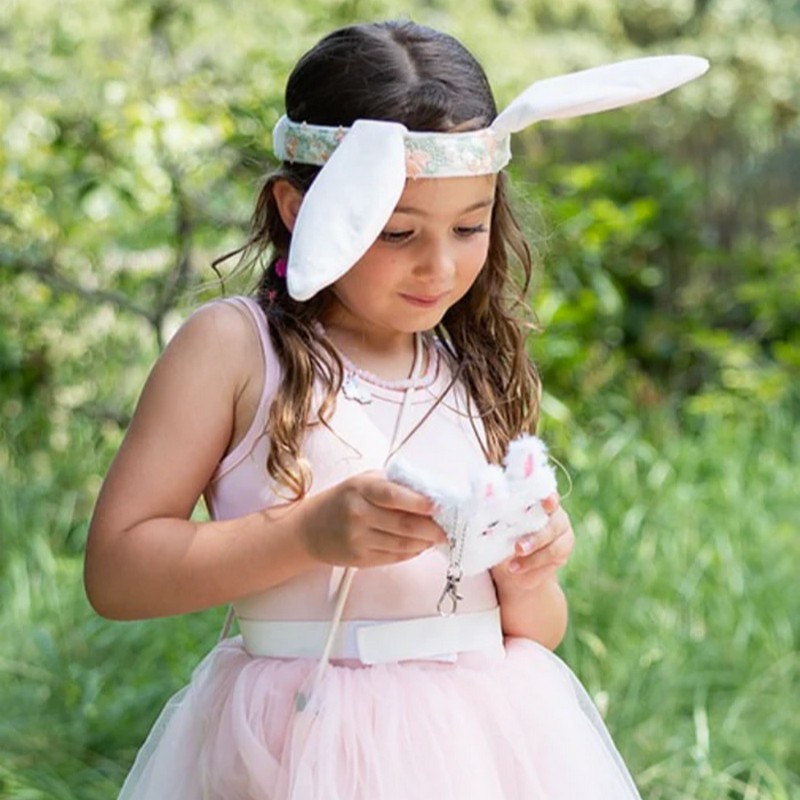 Diario segreto per bambini con copertina coniglio con pelo bianco, include lucchetto e penna