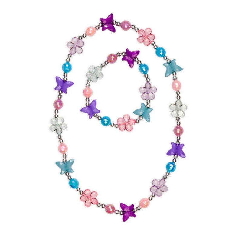 Set bracciale e collana farfalle per bambina