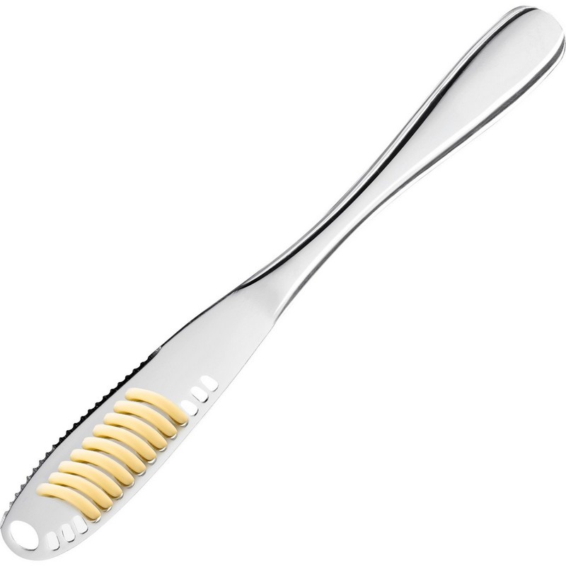 Set 2 coltelli spalma burro in acciaio inox adatti anche a decorare