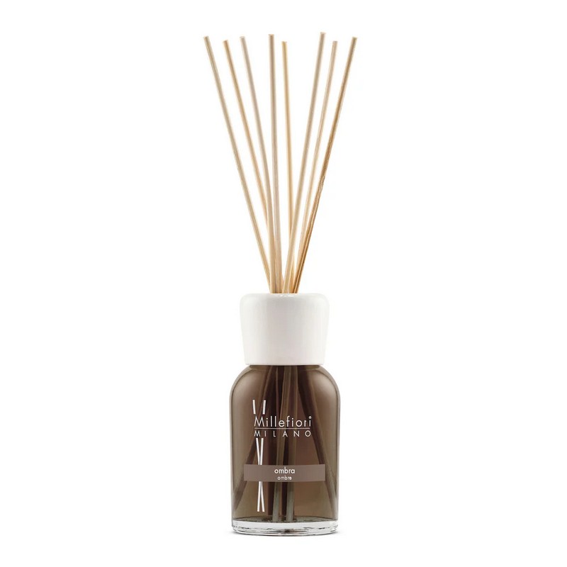 Diffusore di fragranza Millefiori Ombra da 100 ml con bastoncini