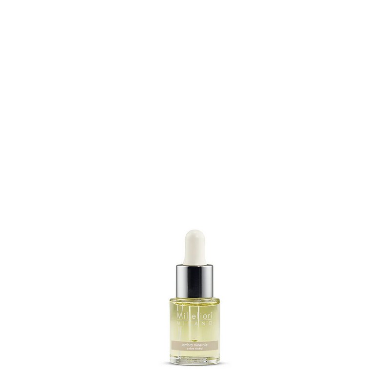 Fragranza idrosolubile Millefiori Ambra minerale da 15 ml con contagocce