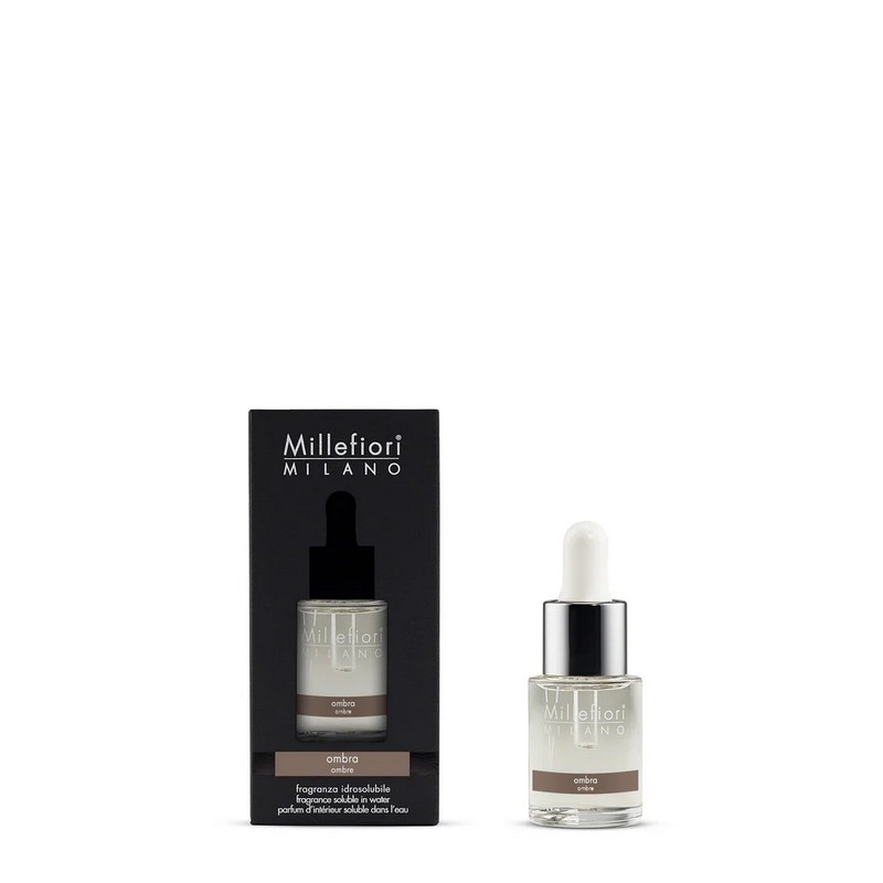 Fragranza idrosolubile Millefiori Ambra minerale da 15 ml con contagocce