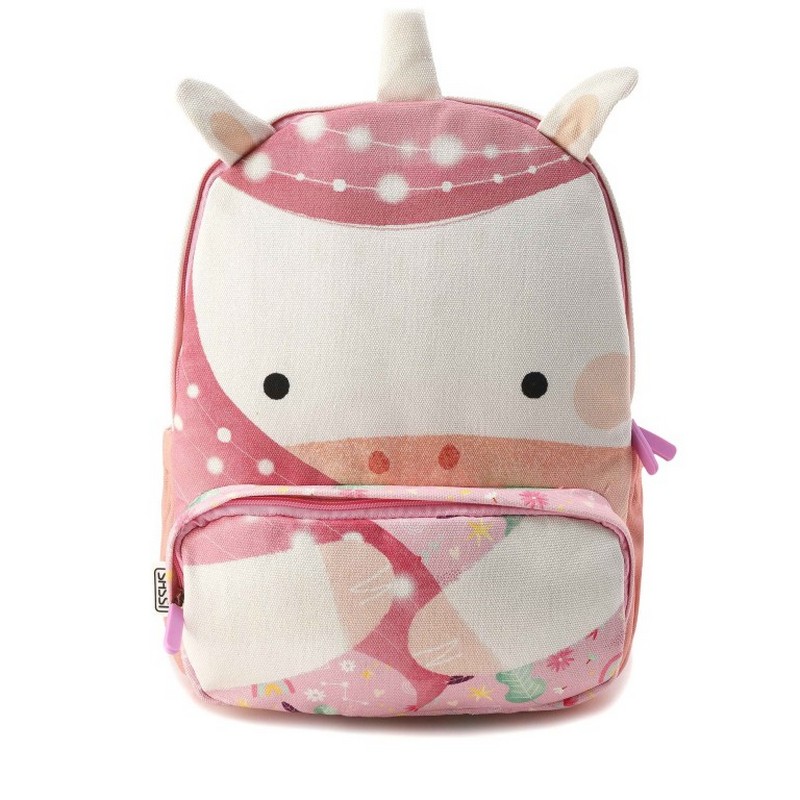 Zaino unicorno per bambini in formato A4 realizzato in cotone