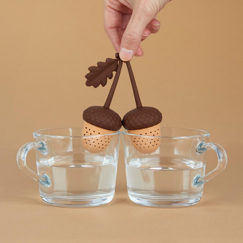 Infusore per tè e tisane doppio a forma ghiande
