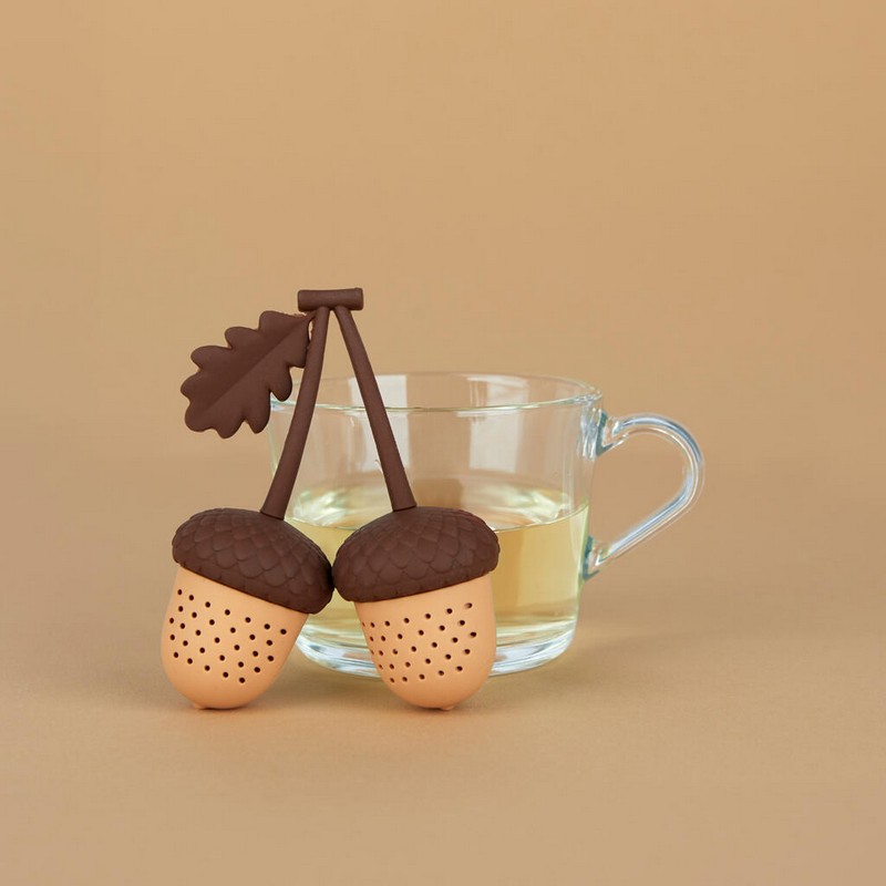 Infusore per tè e tisane doppio a forma ghiande