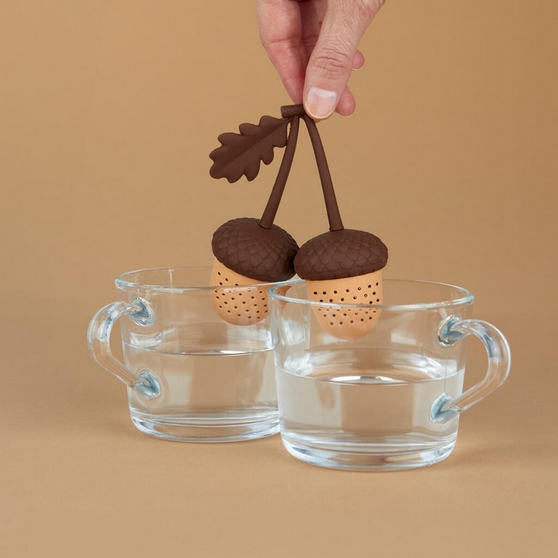 Infusore per tè e tisane doppio a forma ghiande