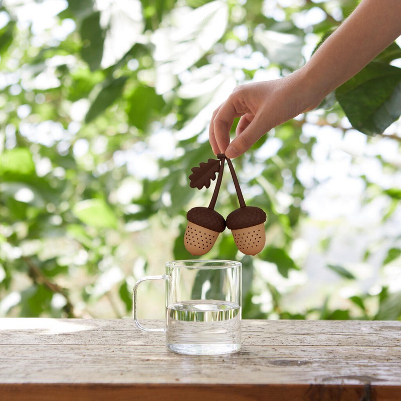 Infusore per tè e tisane doppio a forma ghiande