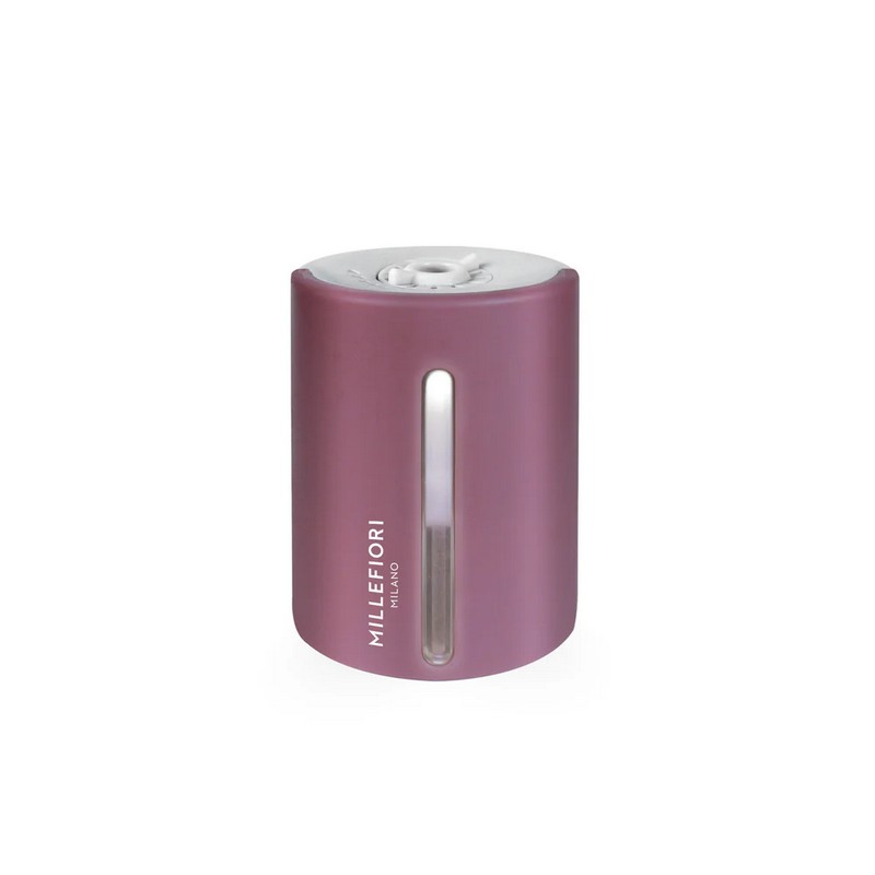 Diffusore elettrico di fragranza Millefiori (nuova versione 2025) con scocca rosa malva, profumo non incluso