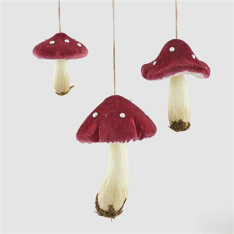 Fungo decorativo in velluto da appendere ideale per il tuo home decor autunnale