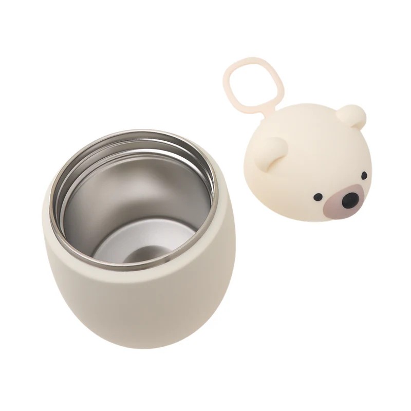 Lunch box portapranzo termico da 600 ml a forma di orso polare