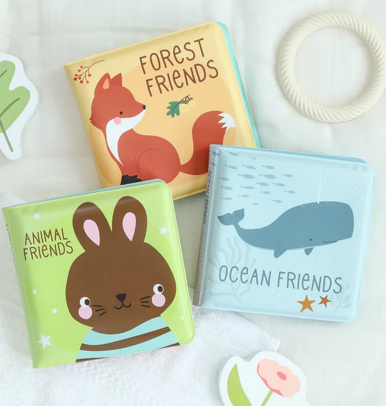 Libro morbido da bagno a tema animali