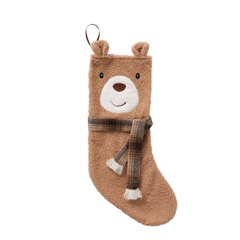Calza della Befana orso beige