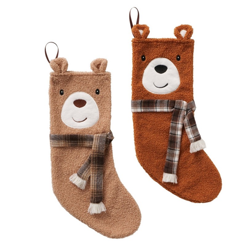 Calza della Befana orso marrone