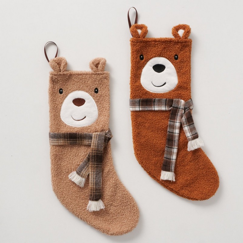 Calza della Befana orso marrone